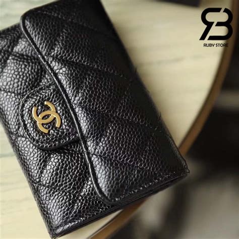 chanel card case caviar price|Authentic Chanel Caviar Leather Rare Red Gold Classic Card .